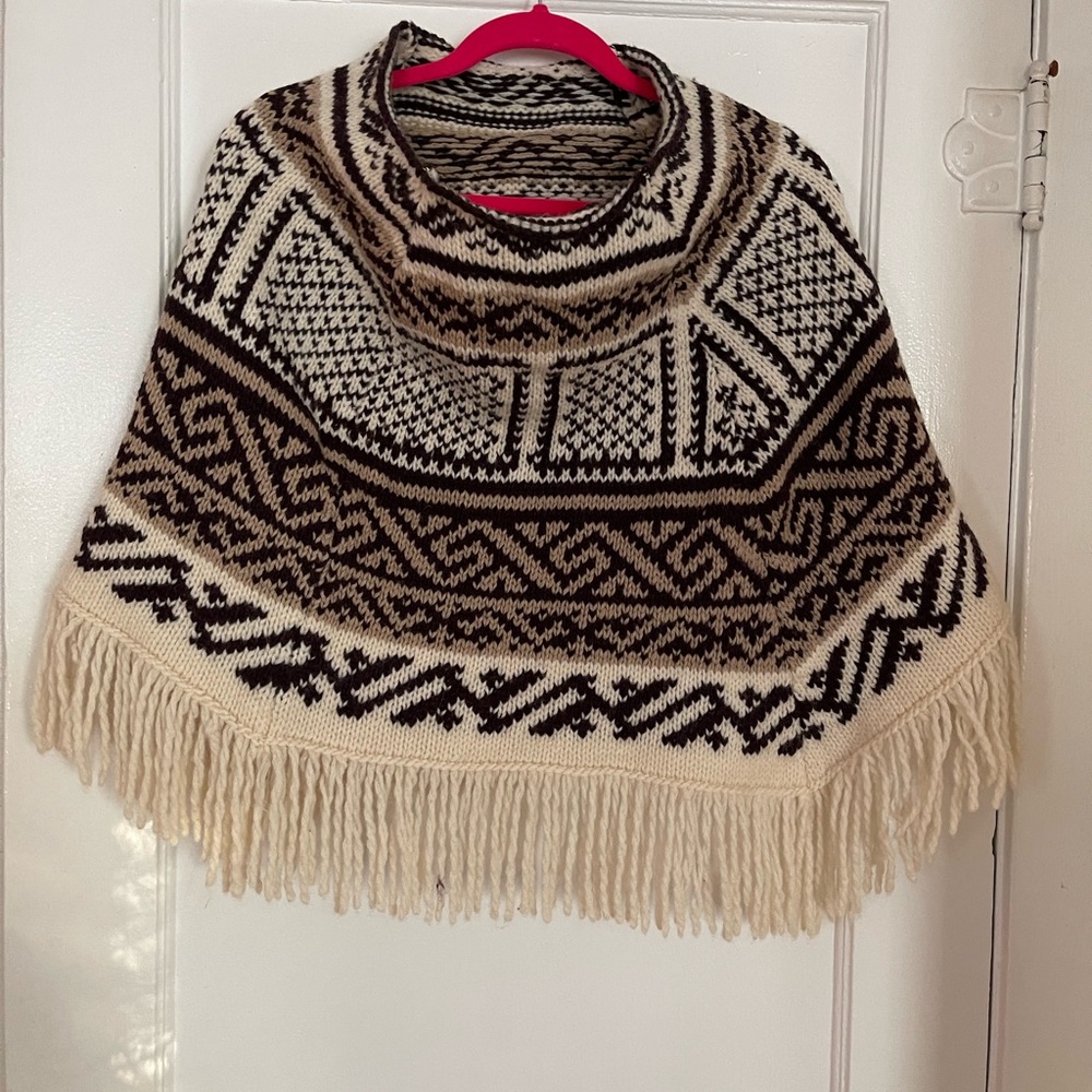 United Colors of Benetton Sweater Poncho - Picture 1 of 5